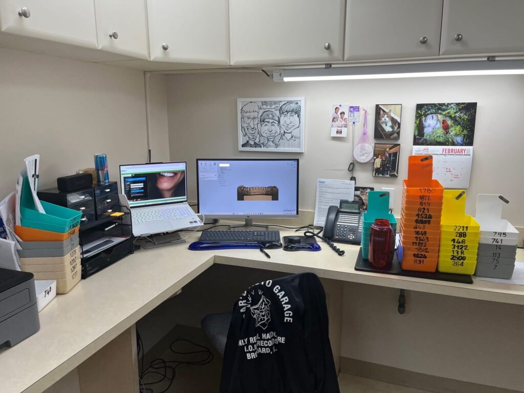 Inman Ortho Lab Desk Photo